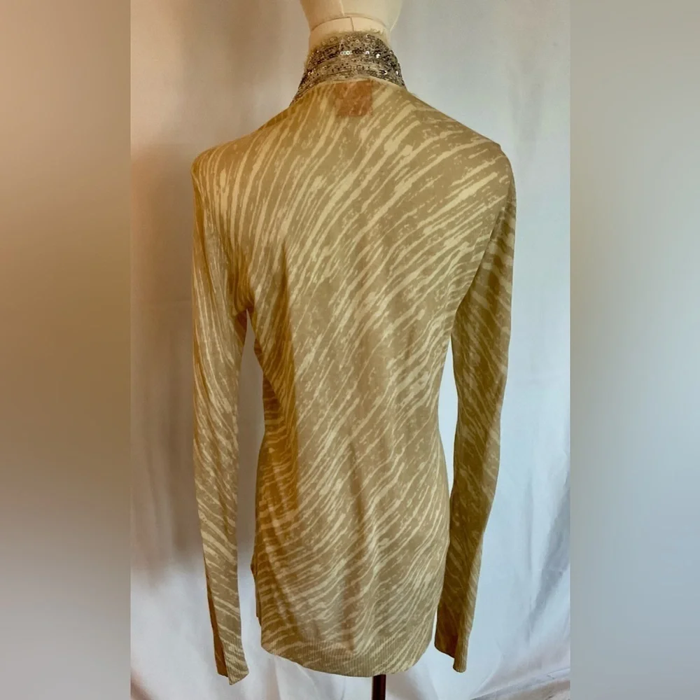 Tory Burch light weight open front cardigan with sequin Size M